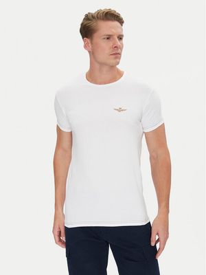 T-shirt męski na wiosnę Aeronautica Militare ze sklepu: MODIVO w kategorii: T-shirty męskie - zdjęcie WP-EBWP-BKLVO-LN0_0000303095802