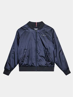 Kurtka chłopięca jesienna Tommy Hilfiger ze sklepu: MODIVO w kategorii: Kurtki chłopięce - zdjęcie WP-EBWP-BKLVO-LN0_0000303096663