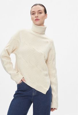 Sweter damski zimowy Calvin Klein ze sklepu: MODIVO w kategorii: Swetry damskie - zdjęcie WP-EBWP-BKLVO-LN0_0000303106157
