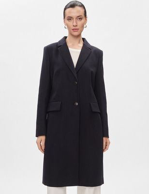 Płaszcz damski jesienny casual Tommy Hilfiger ze sklepu: MODIVO w kategorii: Płaszcze damskie - zdjęcie WP-EBWP-BKLVO-LN0_0000303107369