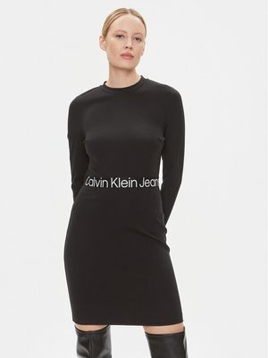 Sukienka na jesień Calvin Klein Jeans ze sklepu: MODIVO w kategorii: Sukienki - zdjęcie WP-EBWP-BKLVO-LN0_0000303112592
