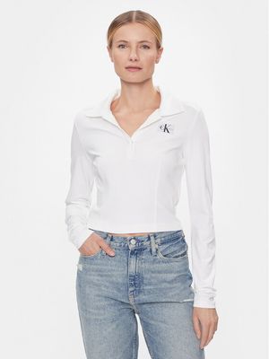 Bluzka damska elegancka Calvin Klein Jeans ze sklepu: MODIVO w kategorii: Bluzki damskie - zdjęcie WP-EBWP-BKLVO-LN0_0000303115593