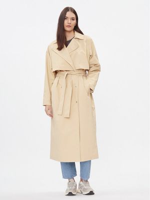 Płaszcz damski jesienny Calvin Klein Jeans ze sklepu: MODIVO w kategorii: Płaszcze damskie - zdjęcie WP-EBWP-BKLVO-LN0_0000303115937