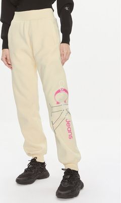 Spodnie damskie wiosenne Calvin Klein Jeans ze sklepu: MODIVO w kategorii: Spodnie damskie - zdjęcie WP-EBWP-BKLVO-LN0_0000303120450