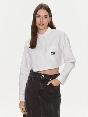 Tommy Jeans - Koszula damska wiosenna ze sklepu: MODIVO w kategorii: Koszule damskie - zdjęcie WP-EBWP-BKLVO-LN0_0000303124137