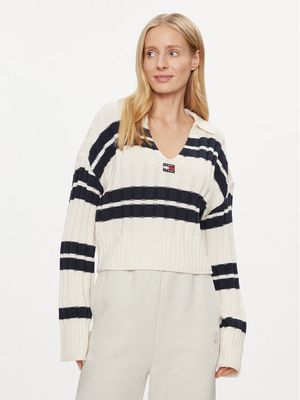 Sweter damski na jesień Tommy Jeans ze sklepu: MODIVO w kategorii: Swetry damskie - zdjęcie WP-EBWP-BKLVO-LN0_0000303126223