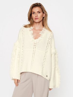 Ponczo jesienne Twinset ze sklepu: MODIVO w kategorii: Poncza - zdjęcie WP-EBWP-BKLVO-LN0_0000303141844