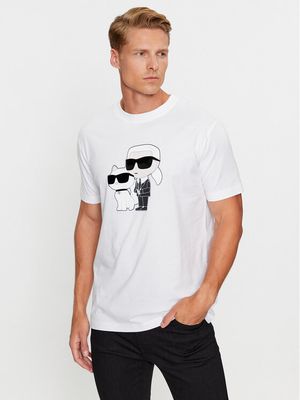 T-shirt męski młodzieżowy Karl Lagerfeld ze sklepu: MODIVO w kategorii: T-shirty męskie - zdjęcie WP-EBWP-BKLVO-LN0_0000303204792