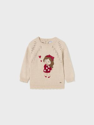 Sweter dziewczęcy jesienny Mayoral ze sklepu: MODIVO w kategorii: Swetry dziewczęce - zdjęcie WP-EBWP-BKLVO-LN0_0000303269876