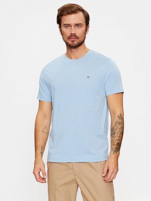 T-shirt męski casualowy Gant ze sklepu: MODIVO w kategorii: T-shirty męskie - zdjęcie WP-EBWP-BKLVO-LN0_0000303284121
