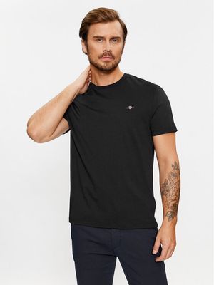T-shirt męski casual Gant ze sklepu: MODIVO w kategorii: T-shirty męskie - zdjęcie WP-EBWP-BKLVO-LN0_0000303284152