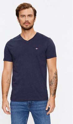 T-shirt męski casual Gant ze sklepu: MODIVO w kategorii: T-shirty męskie - zdjęcie WP-EBWP-BKLVO-LN0_0000303284398