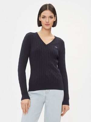 Sweter damski Gant ze sklepu: MODIVO w kategorii: Swetry damskie - zdjęcie WP-EBWP-BKLVO-LN0_0000303284558