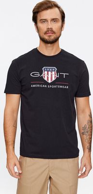 T-shirt męski w stylu młodzieżowym Gant ze sklepu: MODIVO w kategorii: T-shirty męskie - zdjęcie WP-EBWP-BKLVO-LN0_0000303284688