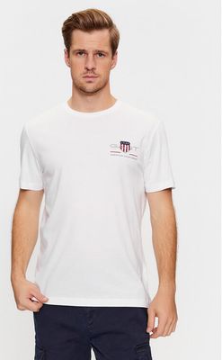 Gant - T-shirt męski na wiosnę ze sklepu: MODIVO w kategorii: T-shirty męskie - zdjęcie WP-EBWP-BKLVO-LN0_0000303285999