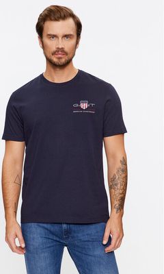 T-shirt męski Gant ze sklepu: MODIVO w kategorii: T-shirty męskie - zdjęcie WP-EBWP-BKLVO-LN0_0000303286033