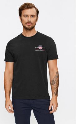 T-shirt męski casual wiosenny Gant ze sklepu: MODIVO w kategorii: T-shirty męskie - zdjęcie WP-EBWP-BKLVO-LN0_0000303286064