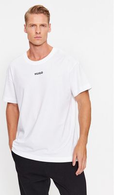 T-shirt męski casual HUGO ze sklepu: MODIVO w kategorii: T-shirty męskie - zdjęcie WP-EBWP-BKLVO-LN0_0000303353131