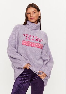 Versace Jeans Couture - Sweter damski na zimę ze sklepu: MODIVO w kategorii: Swetry damskie - zdjęcie WP-EBWP-BKLVO-LN0_0000303369972