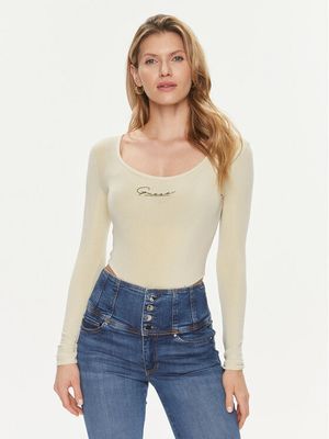 Bluzka damska casual Guess ze sklepu: MODIVO w kategorii: Bluzki damskie - zdjęcie WP-EBWP-BKLVO-LN0_0000303390952
