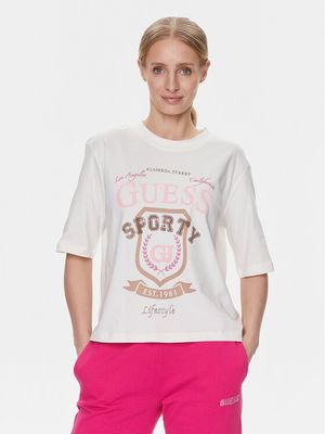 Guess - Bluzka damska na wiosnę ze sklepu: MODIVO w kategorii: Bluzki damskie - zdjęcie WP-EBWP-BKLVO-LN0_0000303391447
