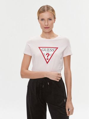 Bluzka damska w stylu młodzieżowym Guess ze sklepu: MODIVO w kategorii: Bluzki damskie - zdjęcie WP-EBWP-BKLVO-LN0_0000303395261