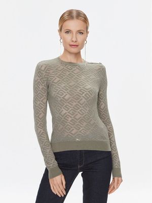 Sweter damski Guess ze sklepu: MODIVO w kategorii: Swetry damskie - zdjęcie WP-EBWP-BKLVO-LN0_0000303399849