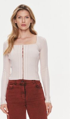 Guess - Sweter damski casual ze sklepu: MODIVO w kategorii: Swetry damskie - zdjęcie WP-EBWP-BKLVO-LN0_0000303400309