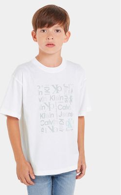 T-shirt chłopięce na lato Calvin Klein Jeans ze sklepu: MODIVO w kategorii: T-shirty chłopięce - zdjęcie WP-EBWP-BKLVO-LN0_0000303410605