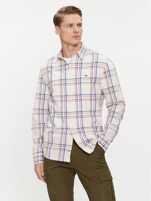 Koszula męska na jesień Tommy Jeans ze sklepu: MODIVO w kategorii: Koszule męskie - zdjęcie WP-EBWP-BKLVO-LN0_0000303422448