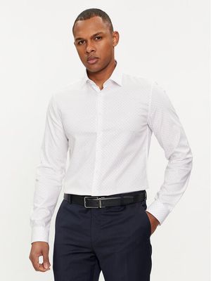 Koszula męska z klasycznym kołnierzykiem Calvin Klein ze sklepu: MODIVO w kategorii: Koszule męskie - zdjęcie WP-EBWP-BKLVO-LN0_0000303425234