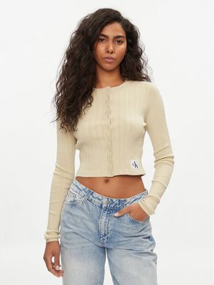 Calvin Klein Jeans - Sweter damski zimowy ze sklepu: MODIVO w kategorii: Swetry damskie - zdjęcie WP-EBWP-BKLVO-LN0_0000303426101
