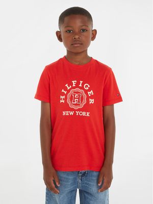 T-shirt chłopięce na lato Tommy Hilfiger ze sklepu: MODIVO w kategorii: T-shirty chłopięce - zdjęcie WP-EBWP-BKLVO-LN0_0000303426521
