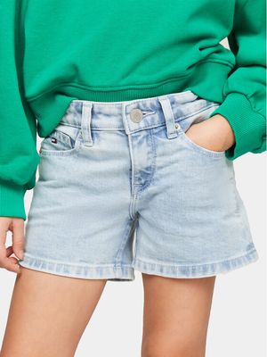 Spodenki dziewczęce na lato Tommy Hilfiger ze sklepu: MODIVO w kategorii: Spodenki dziewczęce - zdjęcie WP-EBWP-BKLVO-LN0_0000303426552