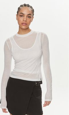 Bluzka damska casual Calvin Klein Jeans ze sklepu: MODIVO w kategorii: Bluzki damskie - zdjęcie WP-EBWP-BKLVO-LN0_0000303430221