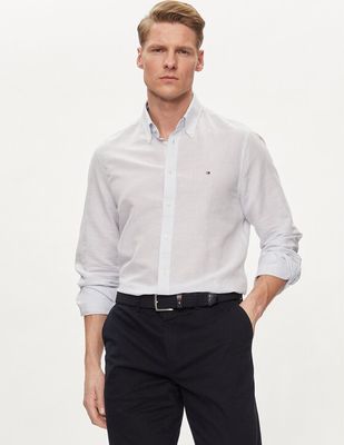 Koszula męska z klasycznym kołnierzykiem Tommy Hilfiger ze sklepu: MODIVO w kategorii: Koszule męskie - zdjęcie WP-EBWP-BKLVO-LN0_0000303432706
