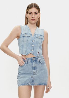 Kamizelka damska Tommy Jeans ze sklepu: MODIVO w kategorii: Kamizelki damskie - zdjęcie WP-EBWP-BKLVO-LN0_0000303434120