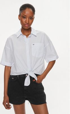 Koszula damska casualowa Tommy Jeans ze sklepu: MODIVO w kategorii: Koszule damskie - zdjęcie WP-EBWP-BKLVO-LN0_0000303434465
