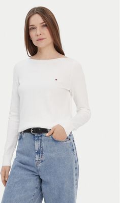 Sweter damski casual Tommy Hilfiger ze sklepu: MODIVO w kategorii: Swetry damskie - zdjęcie WP-EBWP-BKLVO-LN0_0000303467876