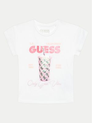 Bluzka dziewczęca letnia Guess ze sklepu: MODIVO w kategorii: Bluzki dziewczęce - zdjęcie WP-EBWP-BKLVO-LN0_0000303513320