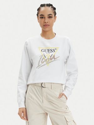 Bluza damska Guess ze sklepu: MODIVO w kategorii: Bluzy damskie - zdjęcie WP-EBWP-BKLVO-LN0_0000303520014