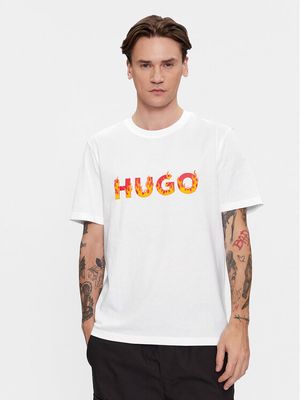 T-shirt męski młodzieżowy HUGO ze sklepu: MODIVO w kategorii: T-shirty męskie - zdjęcie WP-EBWP-BKLVO-LN0_0000303628734