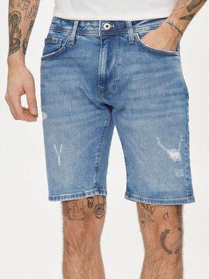 Pepe Jeans - Spodenki męskie na lato casual ze sklepu: MODIVO w kategorii: Spodenki męskie - zdjęcie WP-EBWP-BKLVO-LN0_0000303665739
