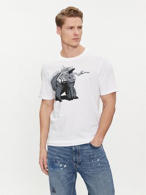 T-shirt męski młodzieżowy HUGO ze sklepu: MODIVO w kategorii: T-shirty męskie - zdjęcie WP-EBWP-BKLVO-LN0_0000303674793