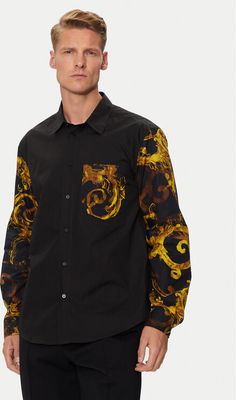 Koszula męska casual jesienna Versace Jeans Couture ze sklepu: MODIVO w kategorii: Koszule męskie - zdjęcie WP-EBWP-BKLVO-LN0_0000303703677