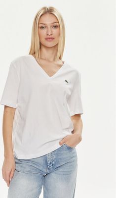 Bluzka damska casual wiosenna Lacoste ze sklepu: MODIVO w kategorii: Bluzki damskie - zdjęcie WP-EBWP-BKLVO-LN0_0000303714208