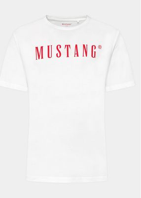 T-shirt męski młodzieżowy Mustang ze sklepu: MODIVO w kategorii: T-shirty męskie - zdjęcie WP-EBWP-BKLVO-LN0_0000303751241