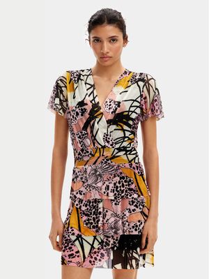 Sukienka Desigual ze sklepu: MODIVO w kategorii: Sukienki - zdjęcie WP-EBWP-BKLVO-LN0_0000303776336