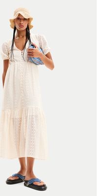 Sukienka oversize Desigual ze sklepu: MODIVO w kategorii: Sukienki - zdjęcie WP-EBWP-BKLVO-LN0_0000303776404