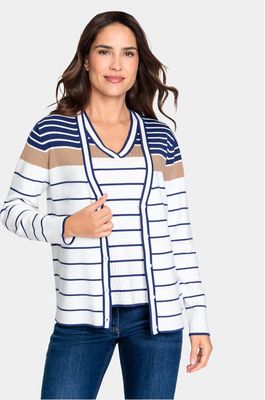 Sweter damski klasyczny Olsen ze sklepu: MODIVO w kategorii: Swetry damskie - zdjęcie WP-EBWP-BKLVO-LN0_0000303804732